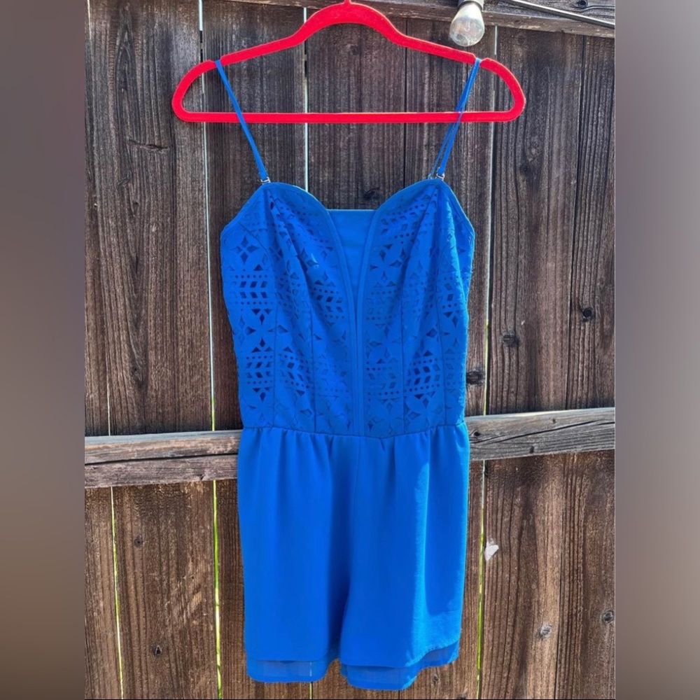 Bright Blue Summer Romper